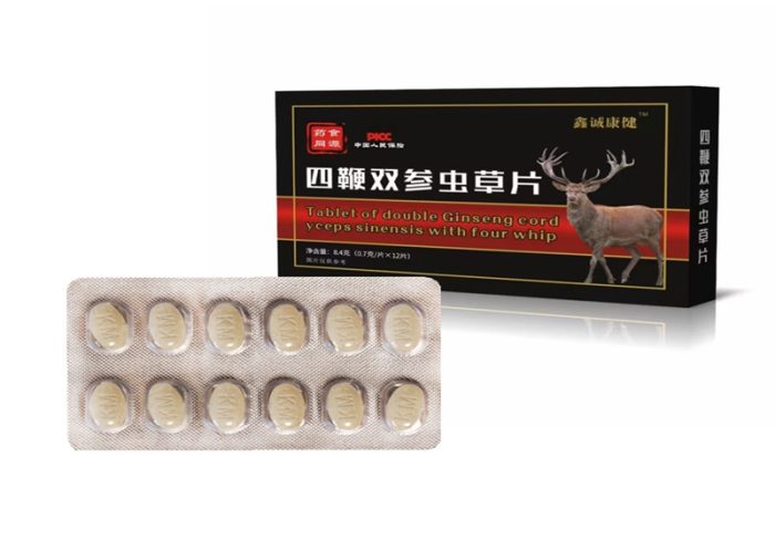 Tablet of double Ginseng cord yceps sinensis with four whip